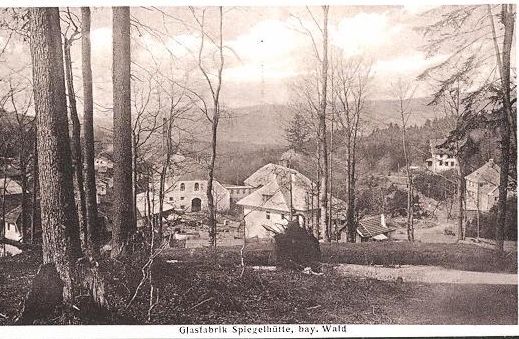 Blick auf unser Altes Forsthaus beim Aufstieg zum Schachtenhaus ca 1935