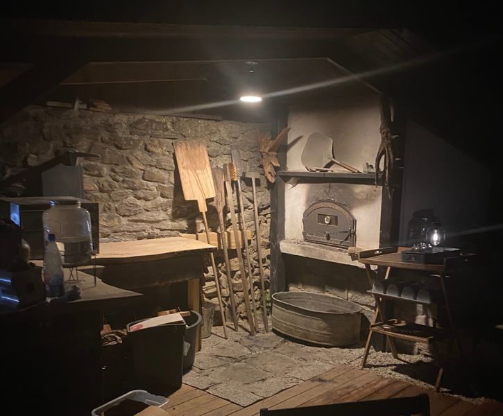 Unser Holzbackofen nach getaner Arbeit